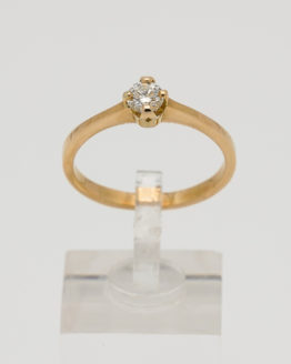 bague or jaune diamant