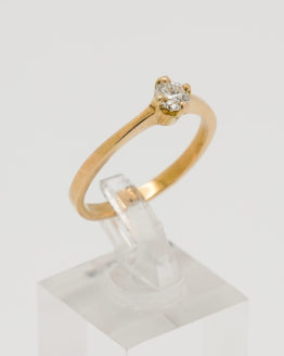 bague or jaune diamant