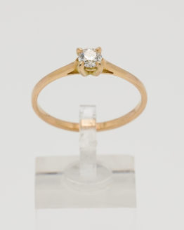 Solitaire or diamant 4 griffes