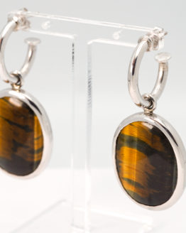 Boucles d'oreilles argent et quartz