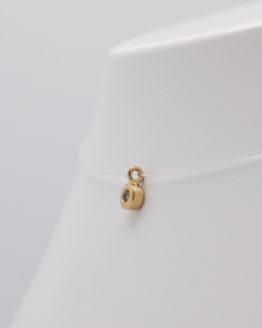 Collier or diamant sur nylon