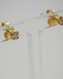 Boucles d'oreilles or diamants